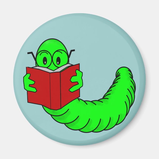 Aimant de ver de livre (Devant)