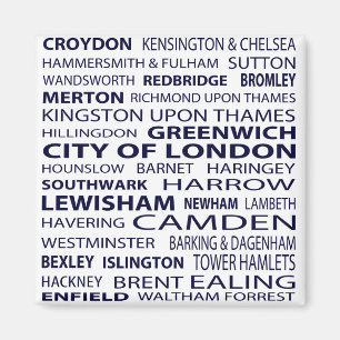 Aimant de villes de Londres (blanc)