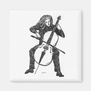 Aimant de violoncelliste