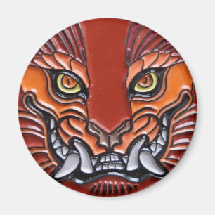 aimant de visage de monstre
