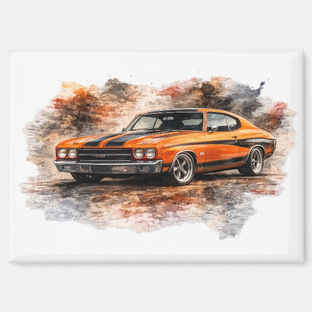 Aimant de voiture de muscle américaine (Recto)