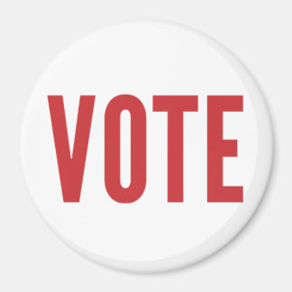 Aimant de VOTE - Rouge