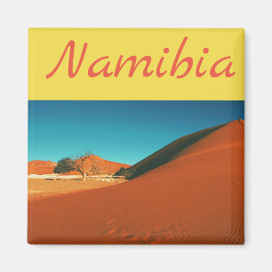 Aimant de vue de paysage de dune de sable de la