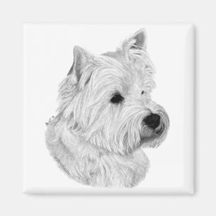 Aimant de Westie Terrier