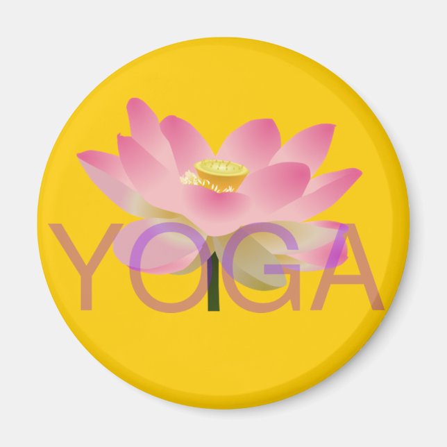 aimant de yoga lotus (Devant)