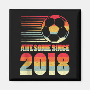 Aimant Débardeur Awesome Since 2018 Football 8e Anniversa