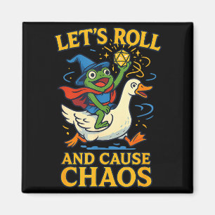 Aimant Débarquons Et Semons Le Chaos Grenouille Magicien