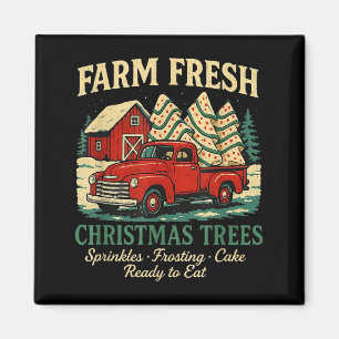 Aimant Debbie Christmas Cake Farm Fresh H Camionnette Rou