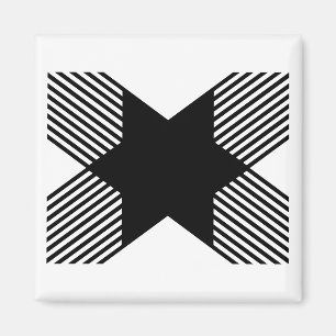 Aimant Début élégant en monogramme de lettre X