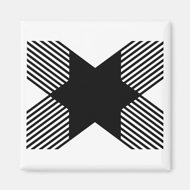 Aimant Début élégant en monogramme de lettre X (Devant)