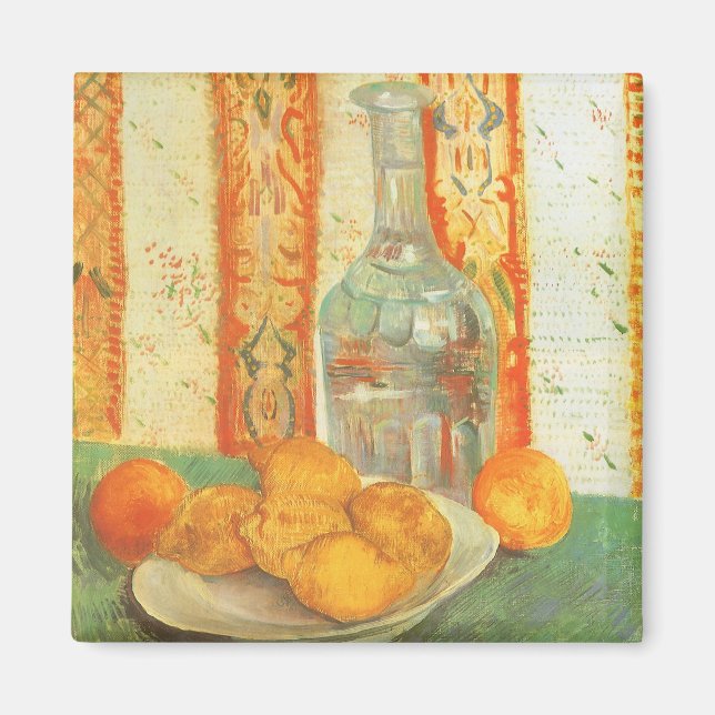 Aimant Décanter et citrons sur une plaque par Vincent van (Devant)