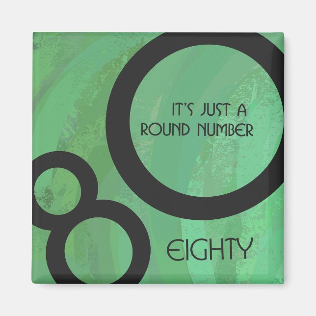 Aimant Décennie verte 80e anniversaire (Devant)