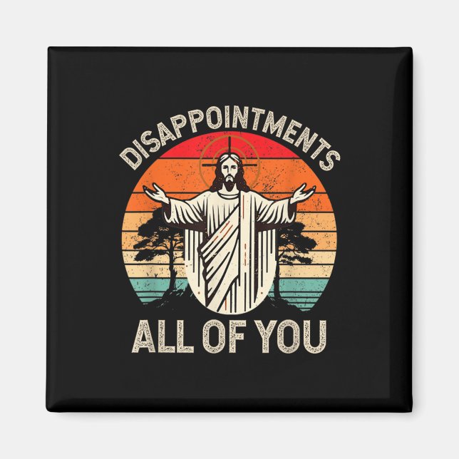 Aimant Déception Rétro Vous Tous Christian Jesus Hu (Devant)