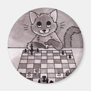 Aimant d'échecs de chat