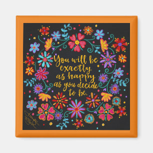 Aimant Décider d'être heureux