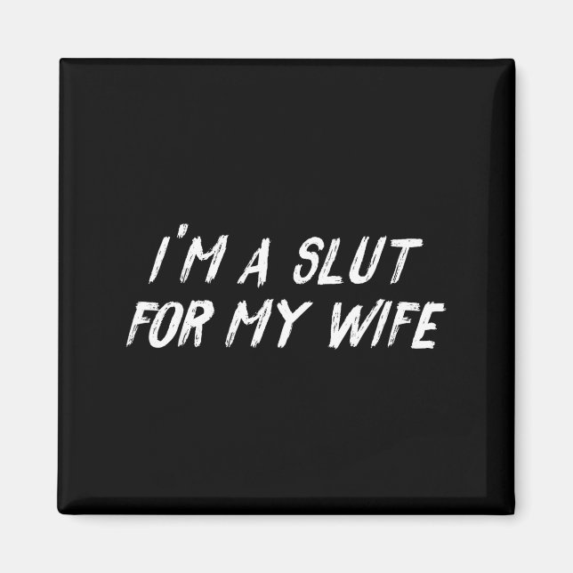 Aimant Déclaration drôle de mari je suis un pour ma femme (Devant)