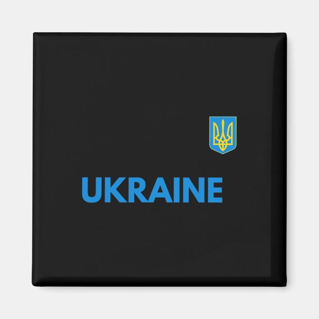 Aimant Déclaration du trident ukrainien  (Devant)