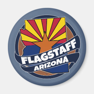 Aimant d'éclat de drapeau de l'Arizona de hampe de