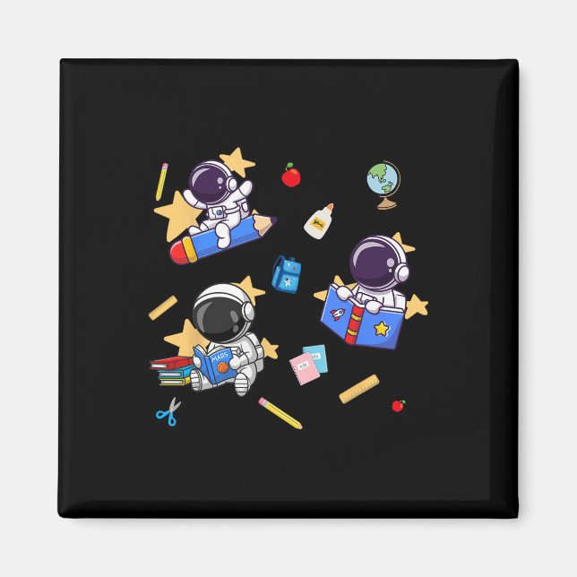 Aimant Décollage pour l'apprentissage Astronaute de rentr (Devant)