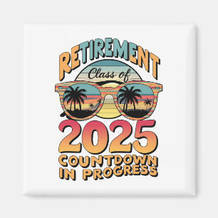 Aimant Décompte de la promotion de retraite 2025 en cours