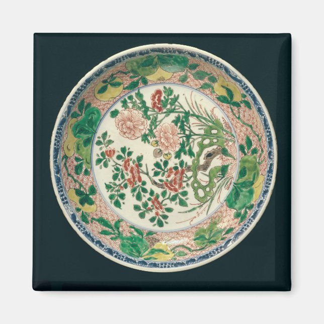 Aimant Décor avec famille verte (Devant)