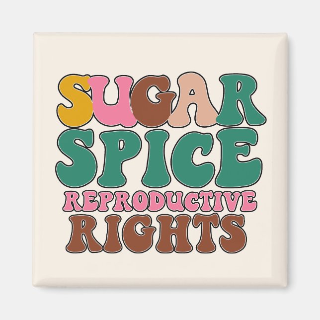 Aimant Décor du réfrigérateur féministe (Devant)