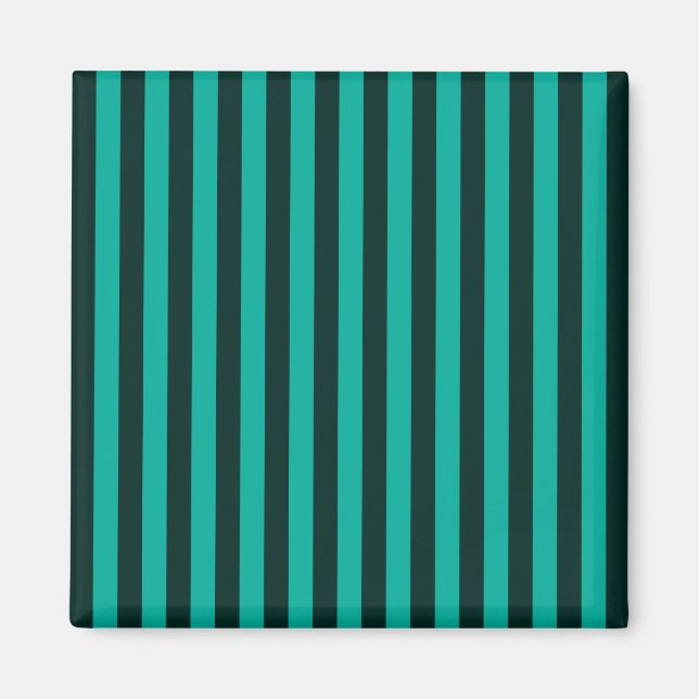Aimant Décor Turquoise Vertical Stripes (Devant)