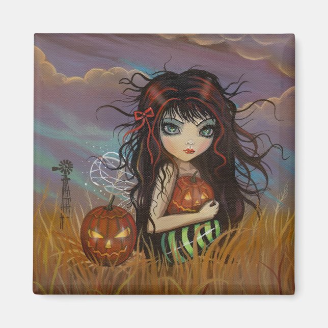 Aimant décoratif de fée d'Halloween (Devant)
