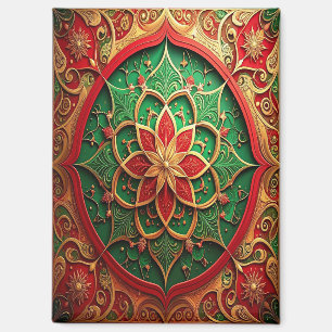 Aimant décoratif de Noël rouge vert