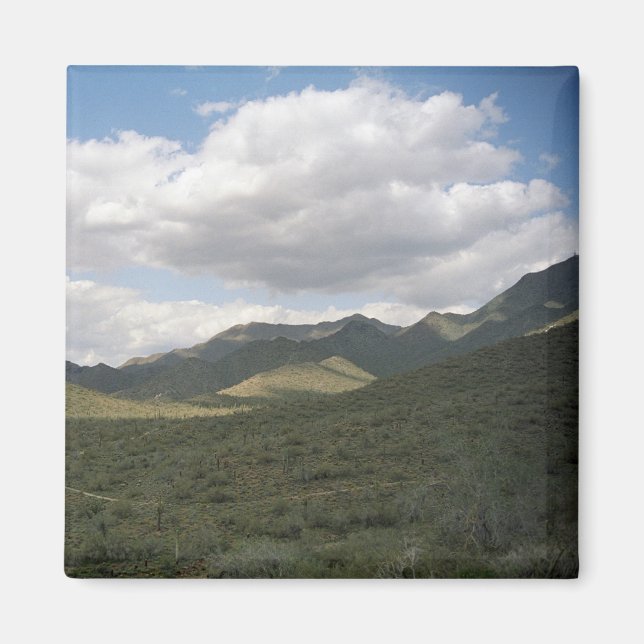 Aimant décoratif désert Cowyboy Skyline (Devant)