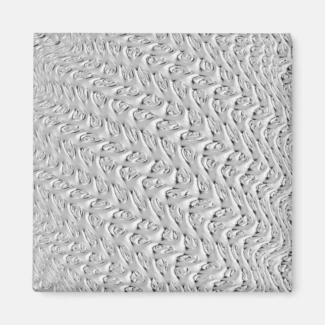 Aimant décoratif en argent (Devant)