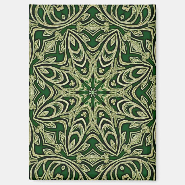 Aimant décoratif en or vert (Recto)