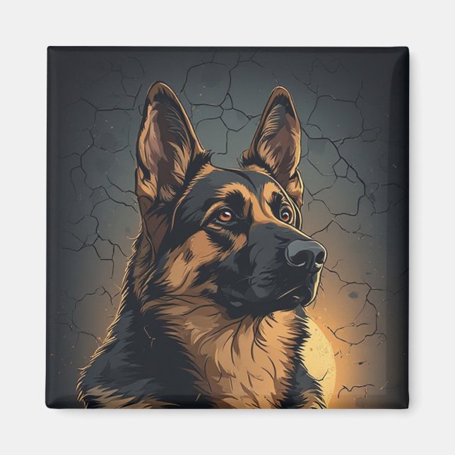 Aimant 🦴 Décoration de maison pour les fans de Berger Al (Devant)