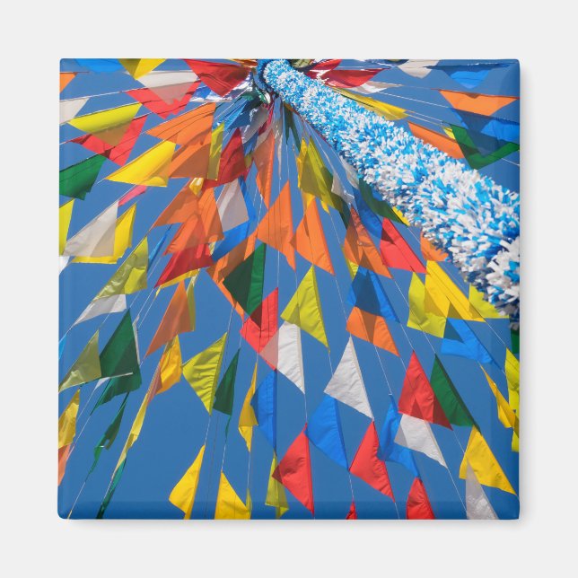 Aimant Décoration du drapeau triangle (Devant)