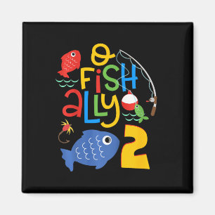Aimant Décorations d'anniversaire pour enfants O-fish-all