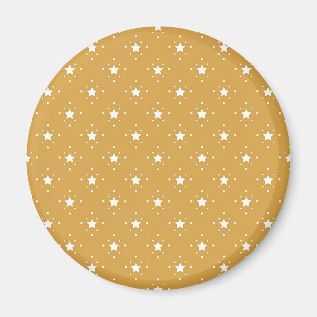 Aimant Decorative Stars on Gold Background (Devant)
