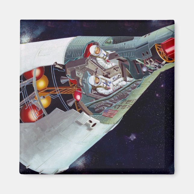 Aimant Découpe de Gemini Spacecraft (Devant)