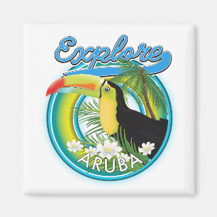 Aimant Découvrez le logo Aruba