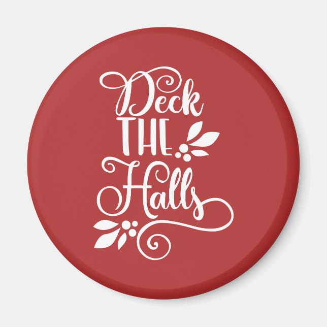 Aimant découvrez les halls Typographie (Devant)