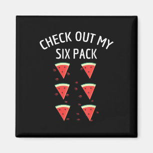 Aimant Découvrez Ma Chemise Melon Fun Melon Six Pack Wate