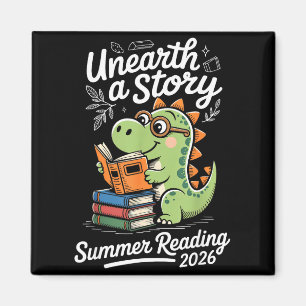 Aimant Découvrez une histoire de lecture d'été 2026 dinos