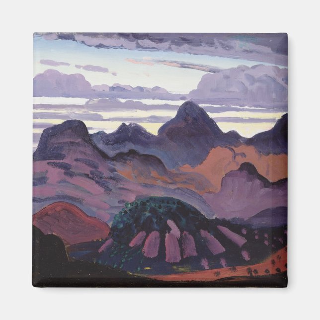 Aimant Deep Twilight, Pyrénées, vers 1912-13 (huile sur p (Devant)
