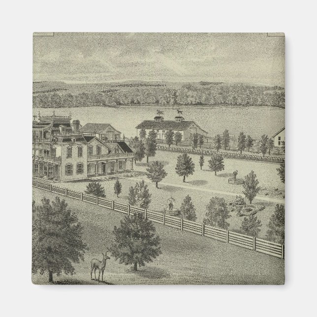 Aimant Deer Park Place Farm, Strong City, Kansas (Devant)