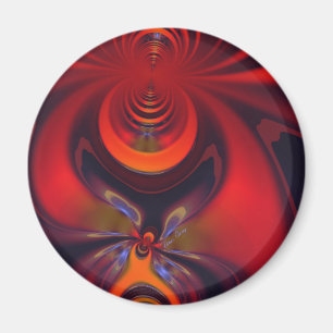 Aimant Déesse ambre - passion d'orange et d'or