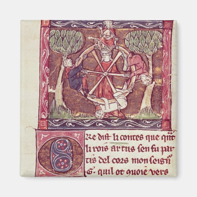 Aimant Déesse aveugle Fortune avec le roi Arthur (Devant)