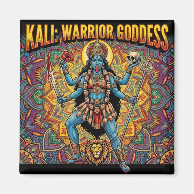 Aimant Déesse guerrière Kali (Devant)