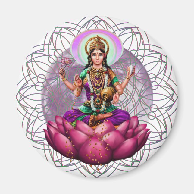 Aimant Déesse Lakshmi mandala (Devant)