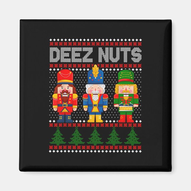 Aimant Deez Nuds Nutcracker Fun Vilain Noël (Devant)