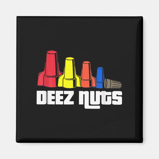 Aimant Deez Nuts Électricien Pour Hommes Femmes (Devant)