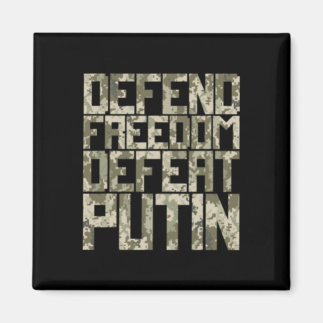Aimant Défendre la liberté Protéger l'Ukraine  Soutien à  (Devant)